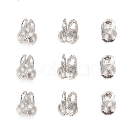 Tarnish Resistant 304 Stainless Steel Bead Tips STAS-R063-19-1