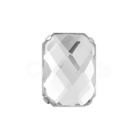 Acrylic Sew on Rhinestone OACR-WH0006-12-1