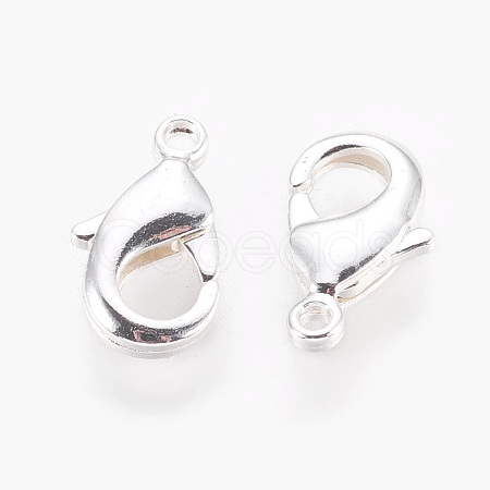 Brass Lobster Claw Clasps KK-S314-42S-1