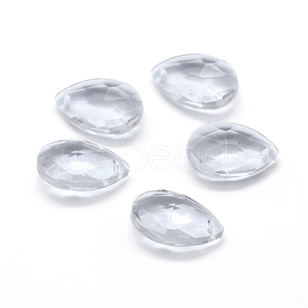 Faceted Glass Pendants GLAA-F069-S-A01-1