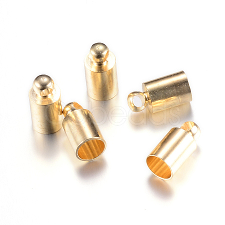 Brass Cord Ends KK-R001-08-LG-1