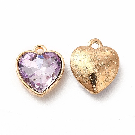 Faceted Glass Rhinestone Pendants GLAA-I051-B06-1