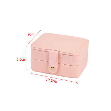 Rectangle PU Imitation Leather Jewelry Storage Boxes PAAG-PW0003-10A-02-1