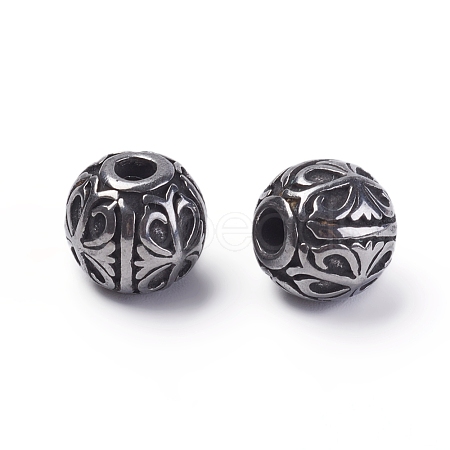 304 Stainless Steel Beads STAS-G220-03AS-1
