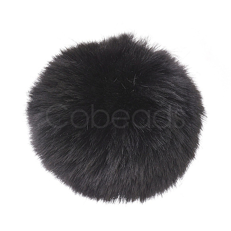 Handmade Faux Rabbit Fur Pom Pom Ball Covered Pendants WOVE-F020-A14-1