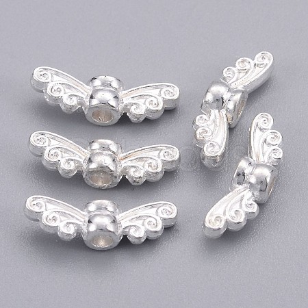 Tibetan Style Alloy Fairy Wing Beads TIBEB-6007-S-FF-1