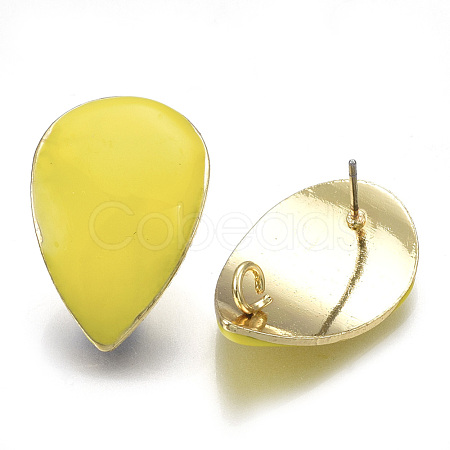 Alloy Stud Earring Findings PALLOY-S121-02C-1