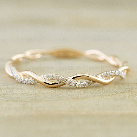 Alloy and Crystal Rhinestone Finger Rings FS-WGF6D8C-02-1
