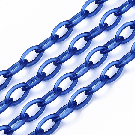 Handmade Transparent ABS Plastic Cable Chains X-KY-S166-001A-1