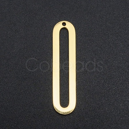201 Stainless Steel Open Back Bezel Pendants STAS-R111-LA140-1