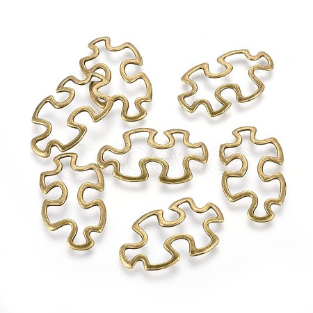 Tibetan Style Alloy Linking Rings TIBE-3558-AB-FF-1