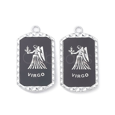 Alloy Twelve Constellations Series Big Pendants PALLOY-O107-01P-03-1