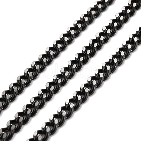 PVD Vacuum Plating 304 Stainless Steel Cuban Link Chains CHS-K016-03C-EB-1