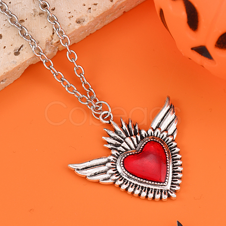 Halloween Alloy Hollow Pendant Necklaces for Men Women Kids XF6660-4-1