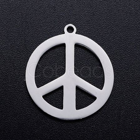 Tarnish Resistant 201 Stainless Steel Pendants STAS-T046-JN266-1-1