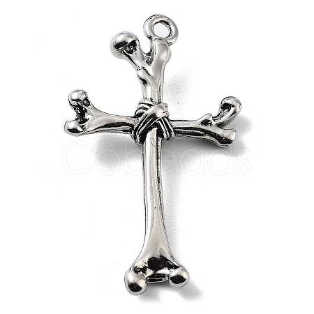 Tibetan Style Alloy Big Pendants TIBE-L012-042AS-02-1