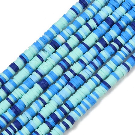 Handmade Polymer Clay Beads Strands PY-CBA18ED-02F-1