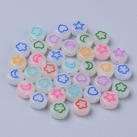 Luminous Acrylic Beads MACR-S273-48-1