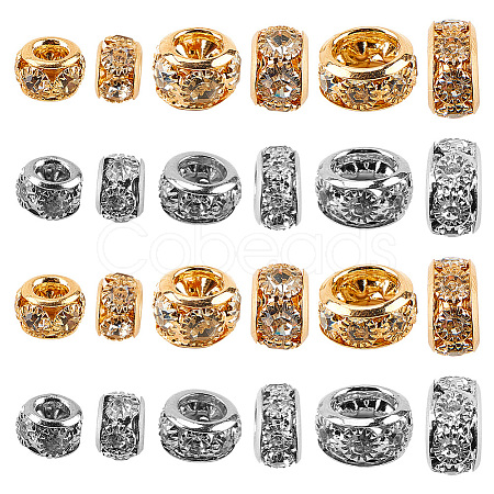 60Pcs 6 Style Brass Bead FIND-GO0001-49-1