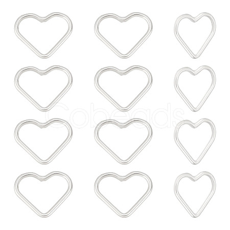 12Pcs 925 Sterling Silver Linking Rings FIND-BC0005-05-1