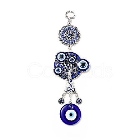 Tree of Life Pendant Decorations HJEW-H058-01-1