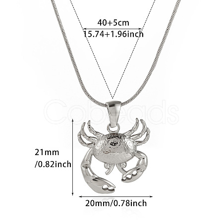 Summer Beach 304 Stainless Steel Pendant Necklaces WG63A68-02-1