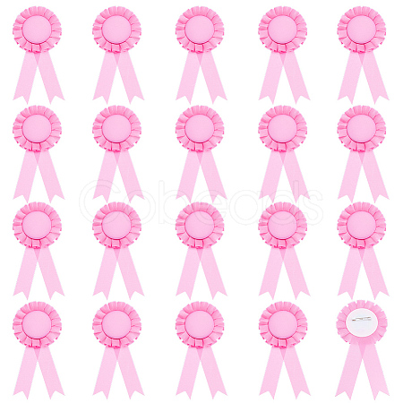 20Pcs Polyester Ribbon Brooches JEWB-CP0001-56A-1