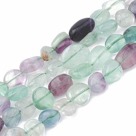 Natural Fluorite Beads Strands G-S331-8x10-007-1