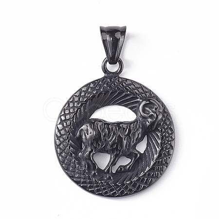 304 Stainless Steel Pendants STAS-K191-56B-1