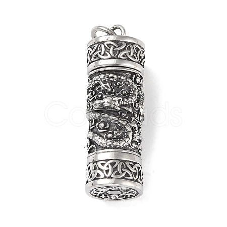 Openable 316 Surgical Stainless Steel Urn Ashes Pendants STAS-E212-29AS-02-1