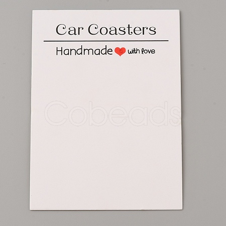 Rectangle Paper Sublimation Car Coaster Display Cards CDIS-WH0024-18A-01-1