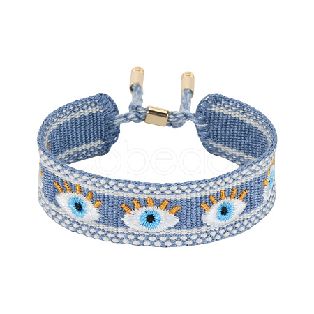 Adjustable Polyester Slider Bracelets FS-WG54A06-06-1