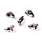 Glass Rhinestone Cabochons, Pointed Back & Back Plated, Faceted, Right Teardrop, Satin, 6x10x3.5mm