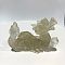 Natural Quartz Crystal Dragon Display Decorations, Resin Figurine Home Decoration, for Home Feng Shui Ornament, 85x35x60mm