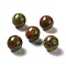 Natural Unakite Beads, No Hole/Undrilled, Round, 25~25.5mm