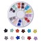 Nail Art Decoration Accessories, Resin Cabochons, Flower, Mixed Color, 6x3.5mm, 24pcs/box