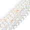 Synthetic Moonstone Beads Strands, Round, Clear AB, 10mm, Hole: 1mm, about 37~39pcs/strand, 14.76''~14.96''(37.5~38cm)