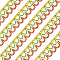 15 Yards Wave Edge Polyester Lace Ribbon, Wavy Lace Trim, Clothing Accessories, Colorful, 1 inch(25mm), 15 yards/card