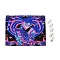 UV Reactive Blacklight Tapestry, Polyester Decorative Wall Tapestry, for Home Decoration, Rectangle, Skull Pattern, 950x750x0.5mm