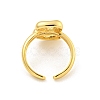 Brass Letter Open Cuff Rings for Women RJEW-G313-01B-G-3