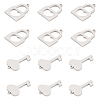 304 Stainless Steel Charms STAS-UN0012-03P-1