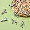 Tibetan Style Alloy Howling Wolf Pendants LF1753Y-4