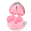 Heart Plastic Jewelry Boxes OBOX-F006-09B-4