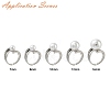 Adjustable Brass Cuff Rings ZIRC-F076-04P-3