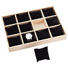 12 Slots Wooden Watch Organizer Trays AJEW-WH0471-143A-1