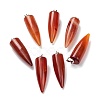 Natural Red Agate Pointed Pendants G-D040-01P-B02-1