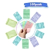 100Pcs 5 Styles Macaron Color Plastic Yin-yang Resealable Bags OPP-YW0001-06E-1