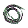 Natural Ruby in Zoisite Beads Strands G-P457-A01-29-3