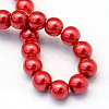 Baking Paint Pearlized Glass Pearl Round Bead Strands HY-Q003-6mm-74-4