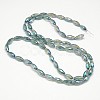 Electroplate Crystal Glass Rice Beads Strands X-EGLA-F042-A13-3
